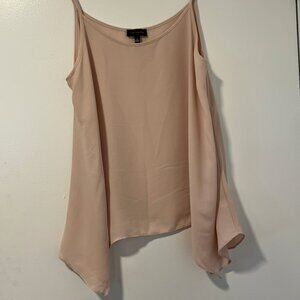 The Limited Work or Casual Flowy Blouse Spaghetti Strap Dusty Pink